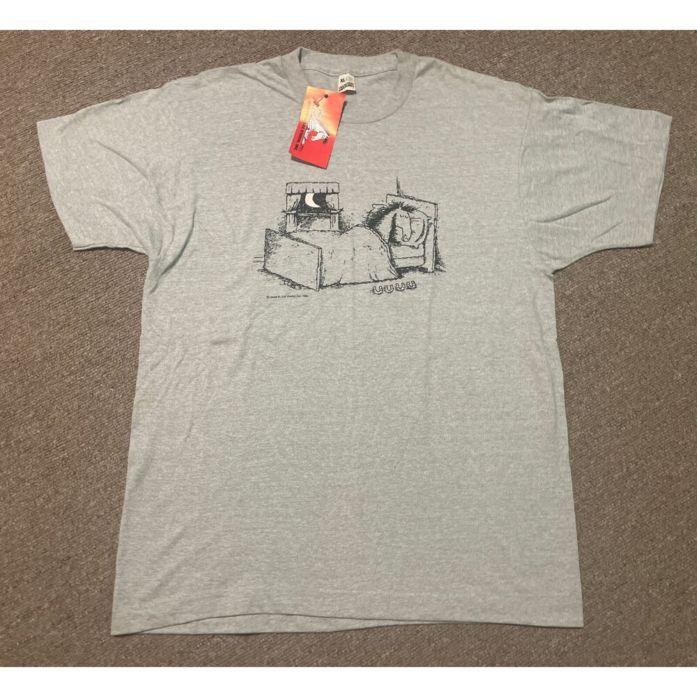 Vintage 80s 1984 XL Screen Stars Horse Equestrian Racing Single Stitch T-Shirt N